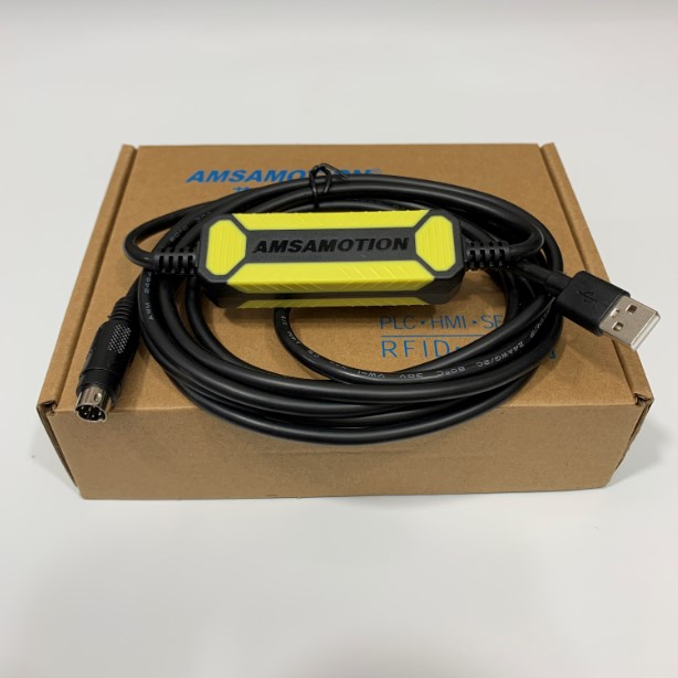 Cáp Lập Trình USB-SC09-FX AMSAMOTION USB to Mini Din 8 Pin 3M ...