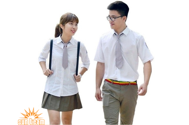 Áo đồng phục sơ mi lớp 8 có thiết kế đơn giản và thanh lịch