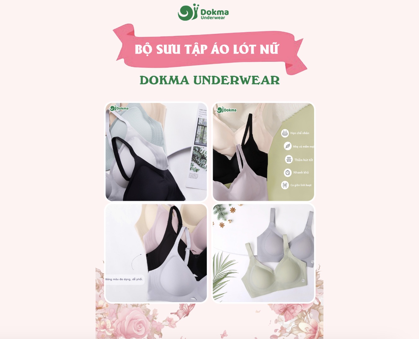 BỘ SƯU TẬP ÁO LÓT NỮ DOKMA UNDERWEAR