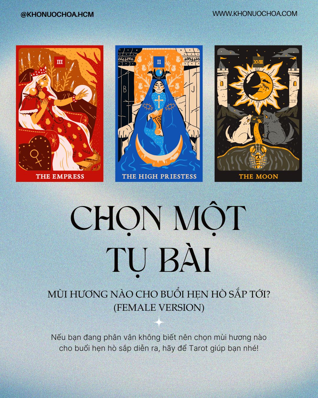 CHỌN MỘT TỤ BÀI: Mùi hương hẹn hò tiếp theo của bạn là gì? 🍒 (Female Version)