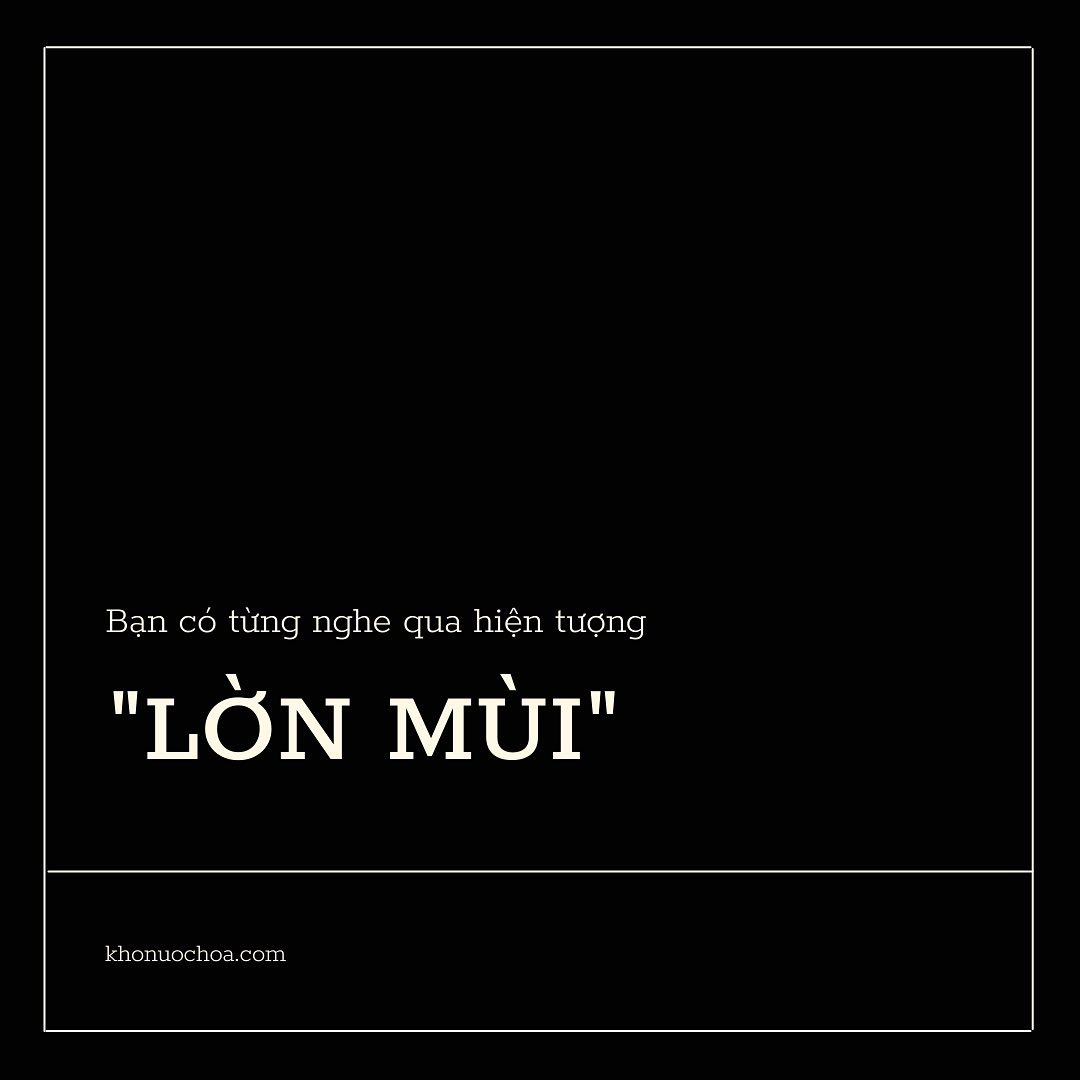 Vì sao bạn bị lờn-mùi ❔❔