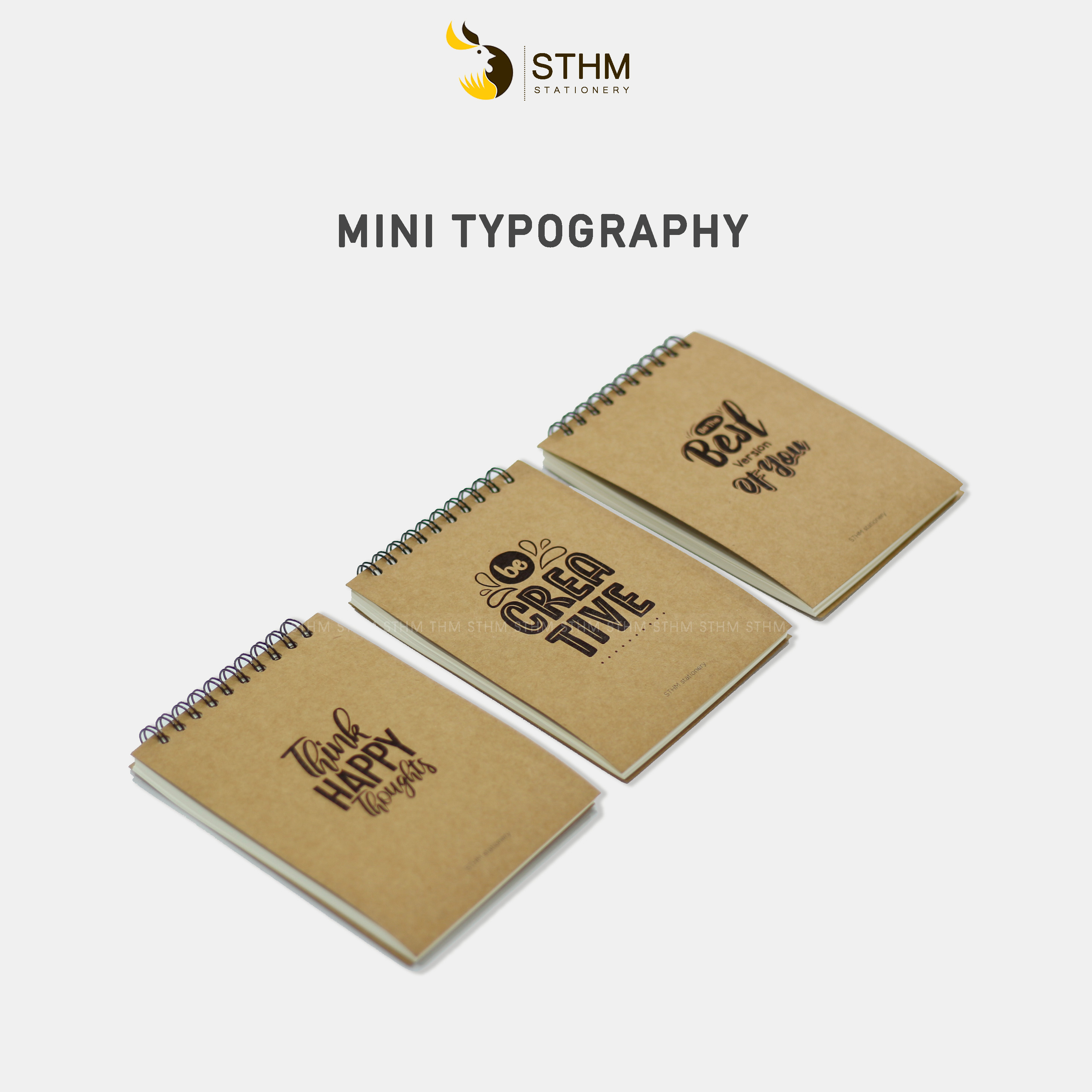 Typography Mininotebook STHM.VN