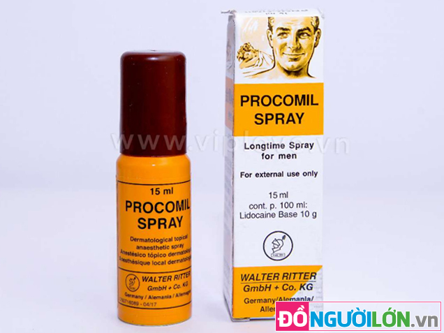 Procomil Spray 15ml – Chai Xịt Kéo Dài Thời Gian Của Đức 01