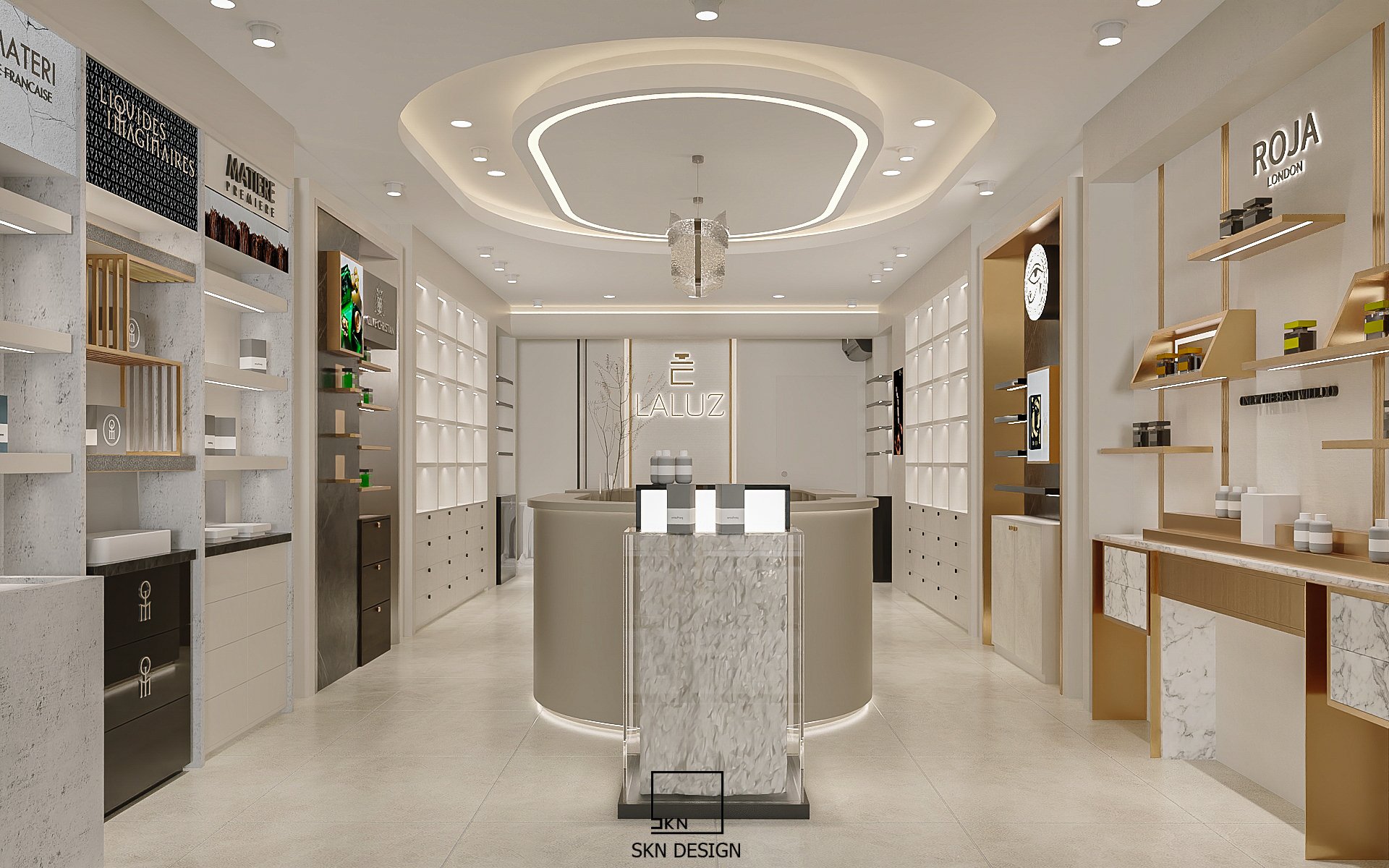 THI CÔNG NỘI THẤT SHOWROOM ELALUZ - PHỐ HUẾ