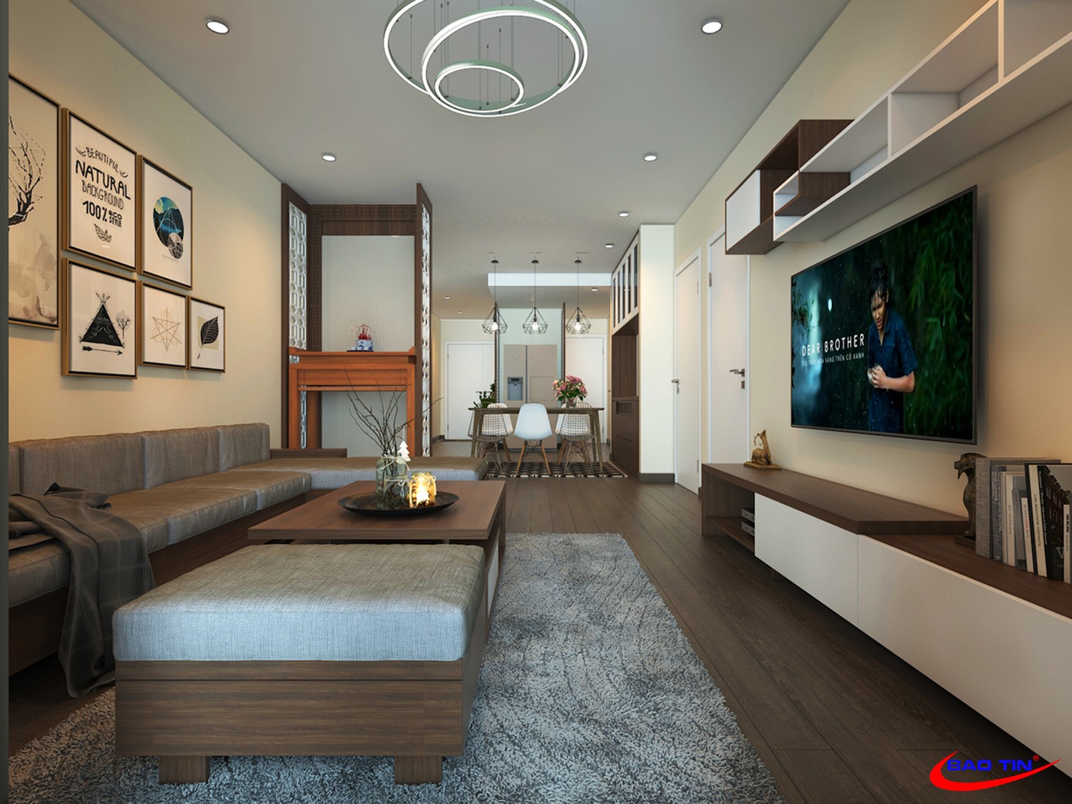 THIẾT KẾ VÀ THI CÔNG CĂN HỘ - GIA ĐÌNH ANH VỮNG
