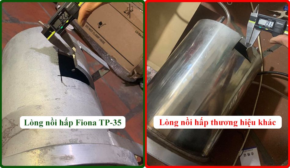 Kết cấu buồng hấp chứa khí nén nồi hấp khử bọt Fiona TP-35