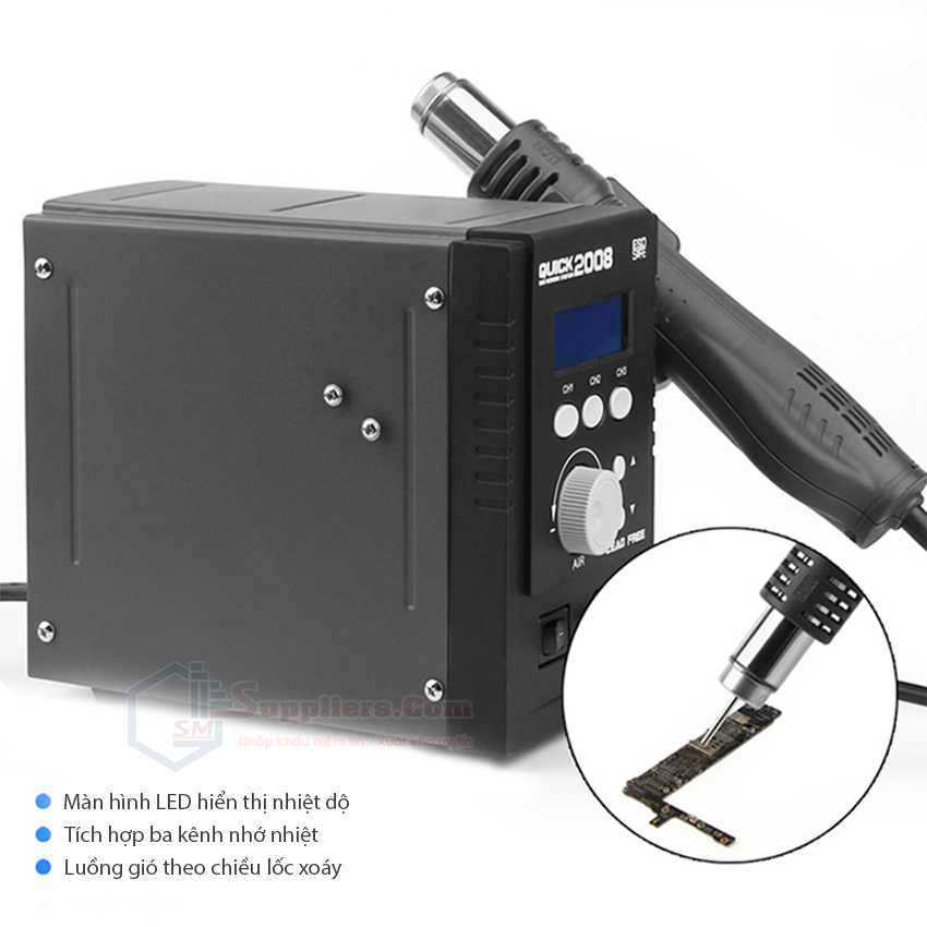 Máy khò Quick 2008 trạm khò gió nóng 700W