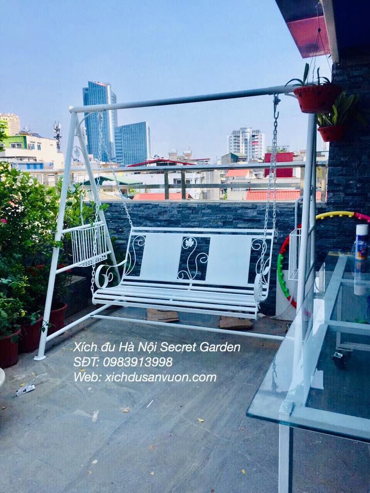 Xích đu sắt nghệ thuật đẹp MS06 | Xích đu Hà Nội - Secret Garden