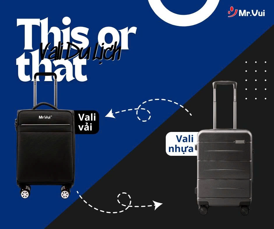 Đừng mua sai! Vali du lịch loại nào tốt nhất 2026 – chọn vali vải hay vali nhựa?