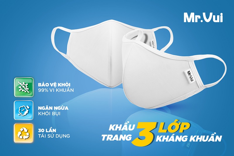 Mr Vui - Cơ sở sản xuất khẩu trang vải, xưởng may gia công khẩu trang giá sỉ