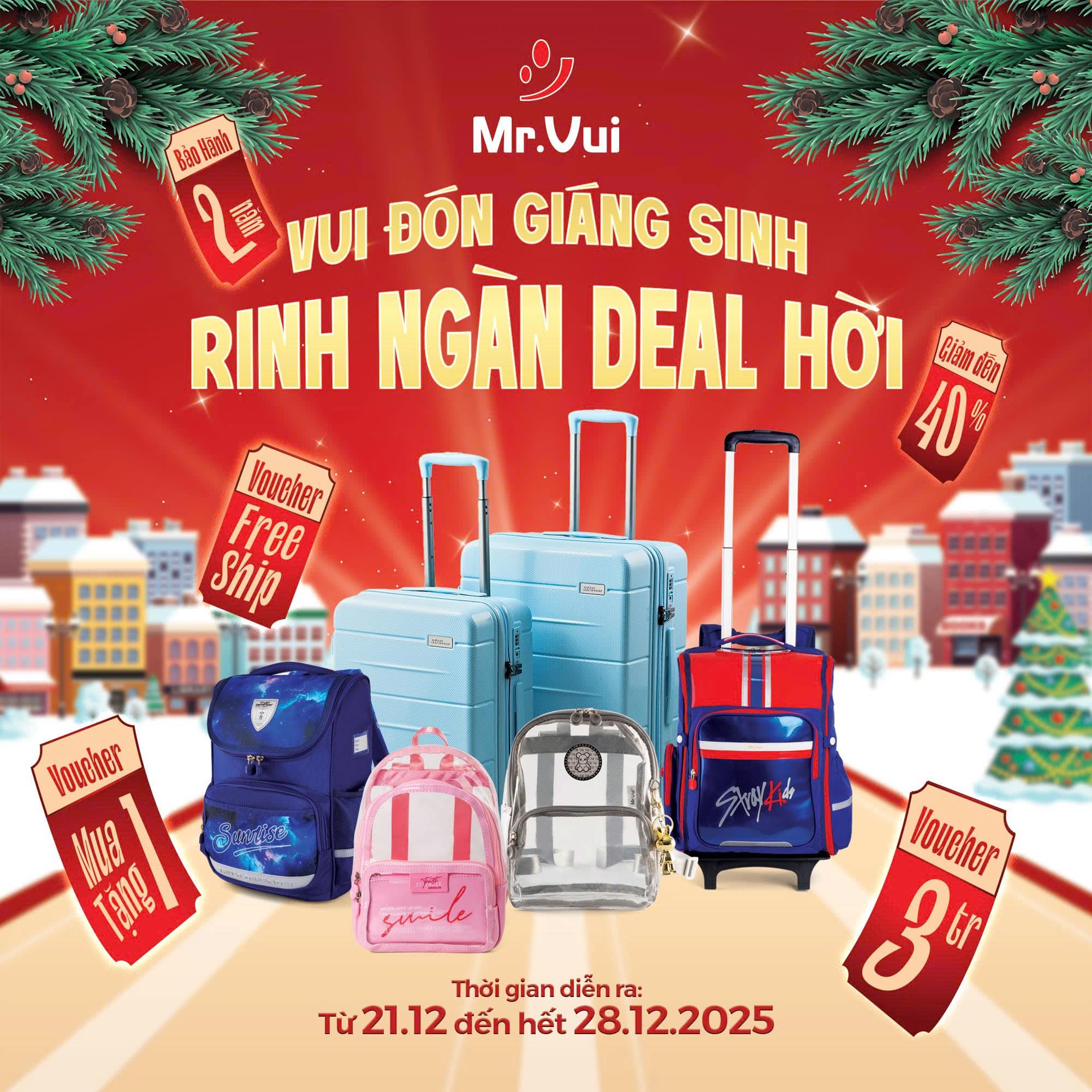 KHUYẾN MÃI GIÁNG SINH MR.VUI – SALE NOEL LÊN ĐẾN 60%, DEAL HỜI CHỈ TỪ 86K