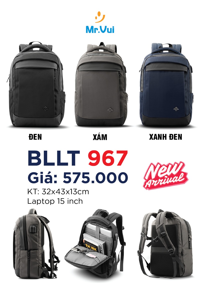 Balo đựng laptop 15.6 inch - BLLT967