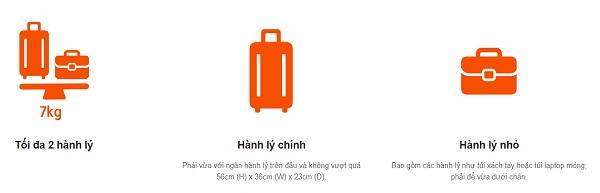 quy định hành lý xách tay, vali hành lý xách tay