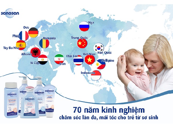 Sanosan - Thương hiệu được tin dùng bởi hàng triệu ba mẹ trên thế giới