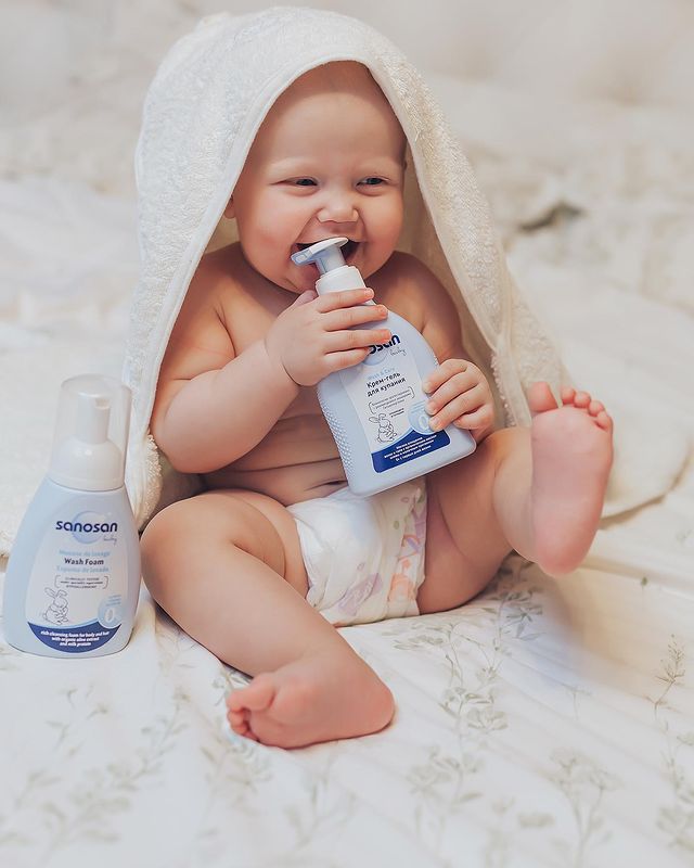 Sanosan - Cách dùng sữa tắm đúng chuẩn cho bé
