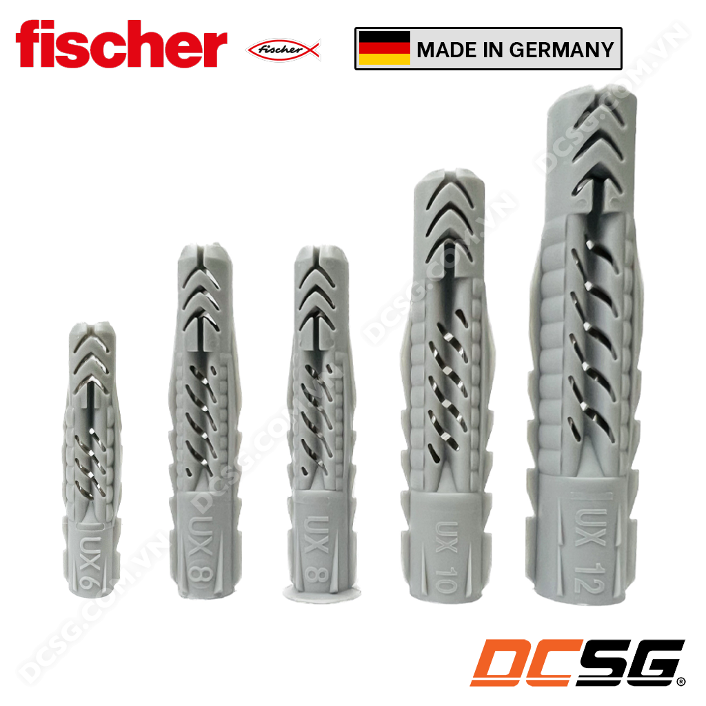 Tắc kê nở đa năng chất liệu Nylon cao cấp sản xuất tại Đức FISCHER UX