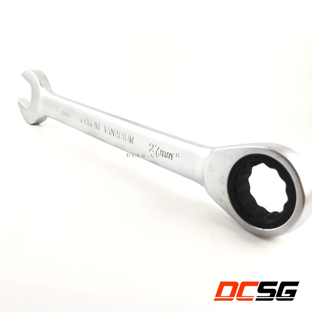 Cờ lê kết hợp 2 đầu vòng loại sâu và miệng 23mm bằng thép CrV Kendo-15223