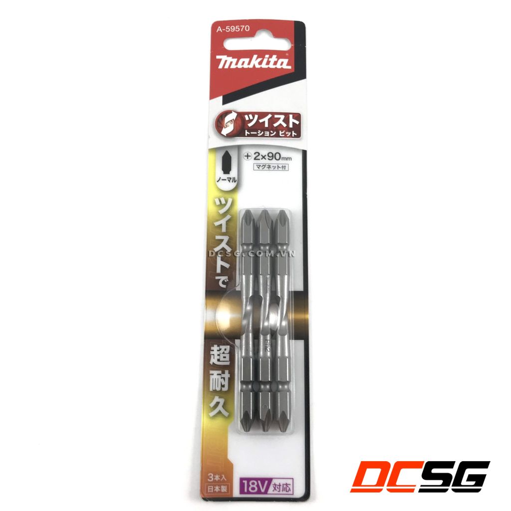 Mũi vít Torsion bạc 2 đầu 1/4