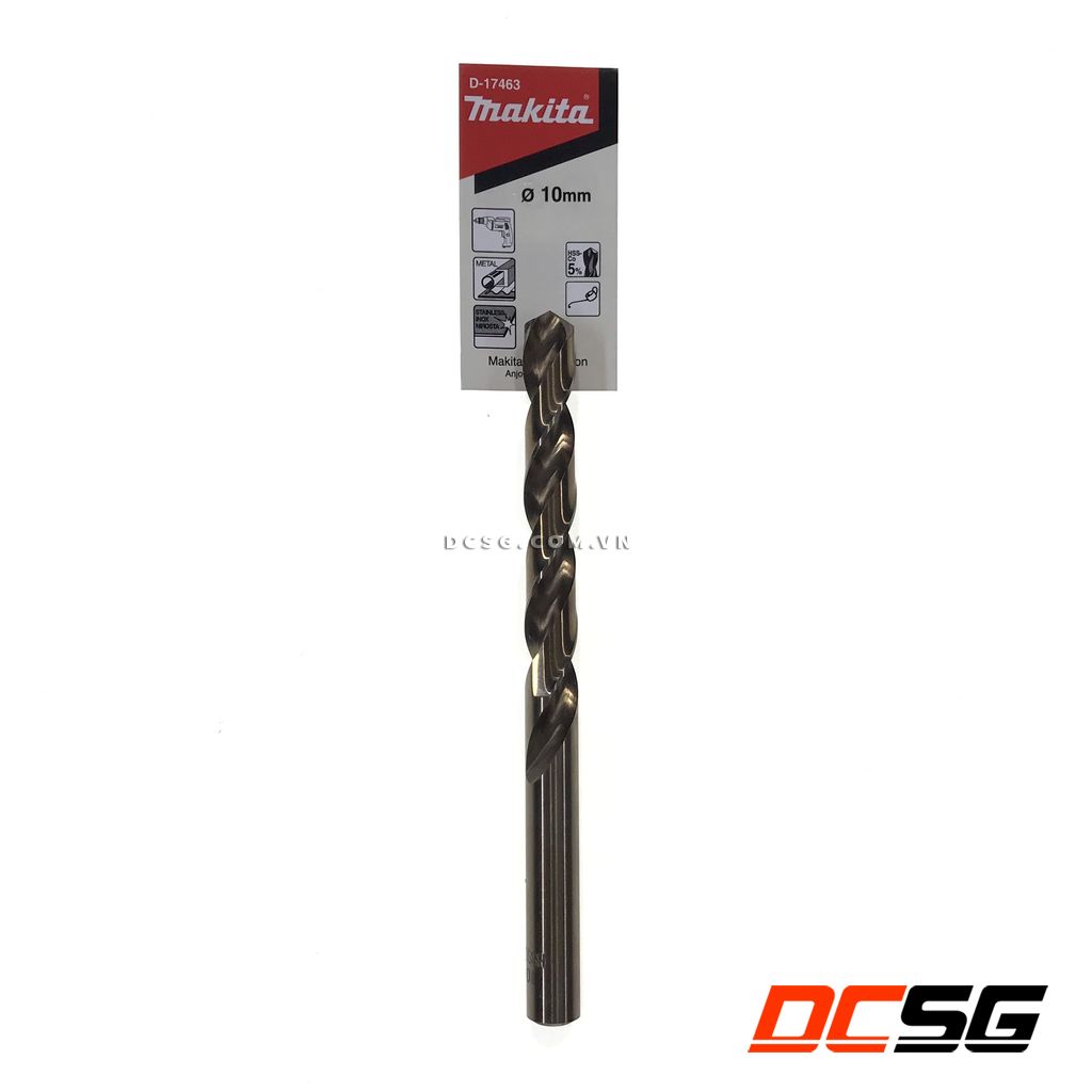 Mũi khoan Inox 10x133mm Hss-Co 5% Makita D-17463