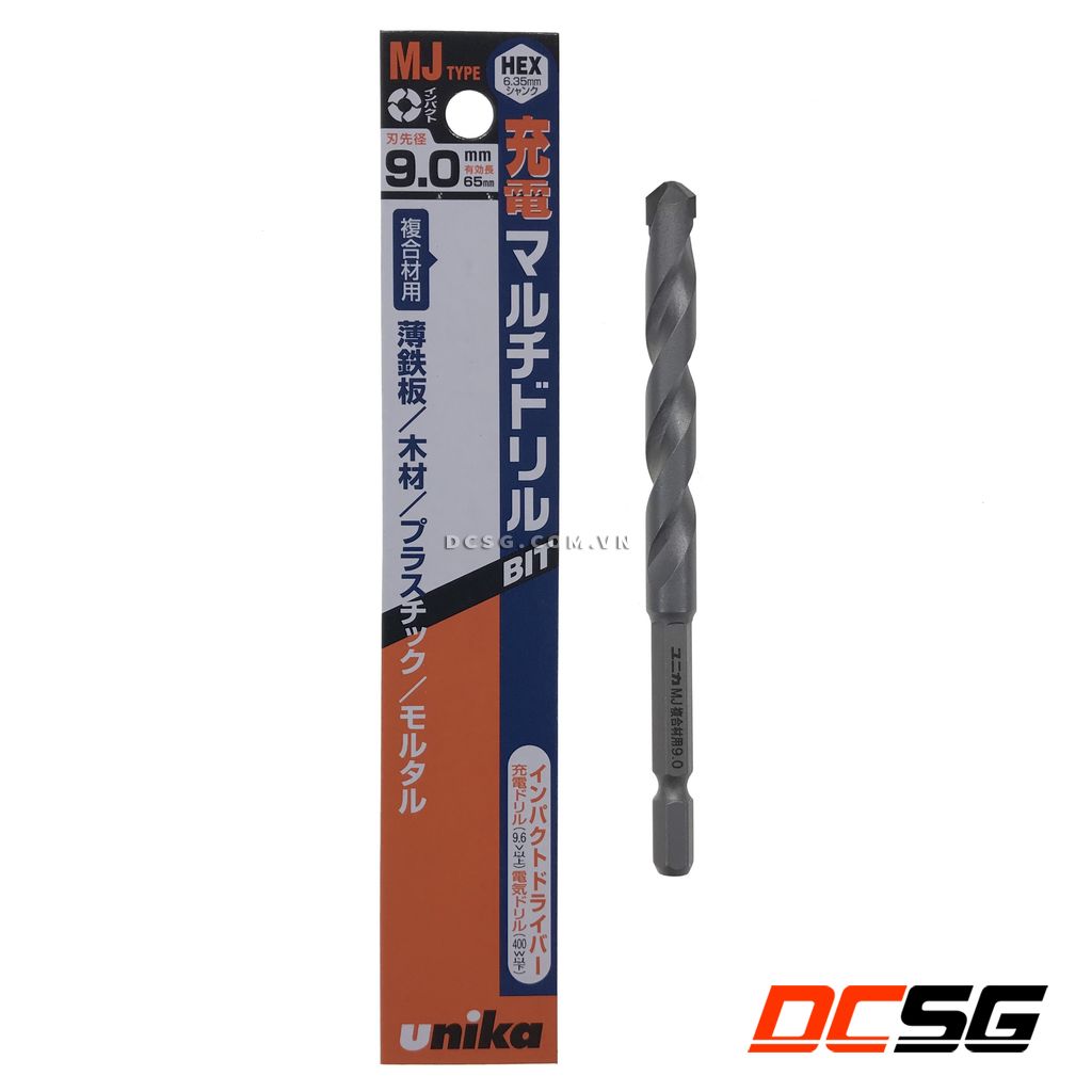 Mũi khoan đa năng 9.0x115mm chân lục giác Unika MJ9.0x115