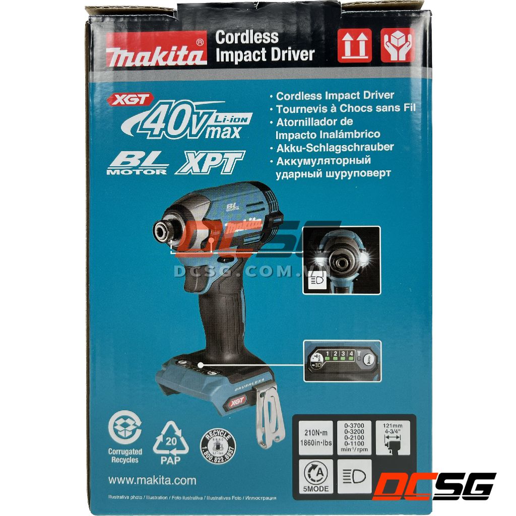 Makita TD002GZ01 - Atornillador de impacto XGT 40Vmax