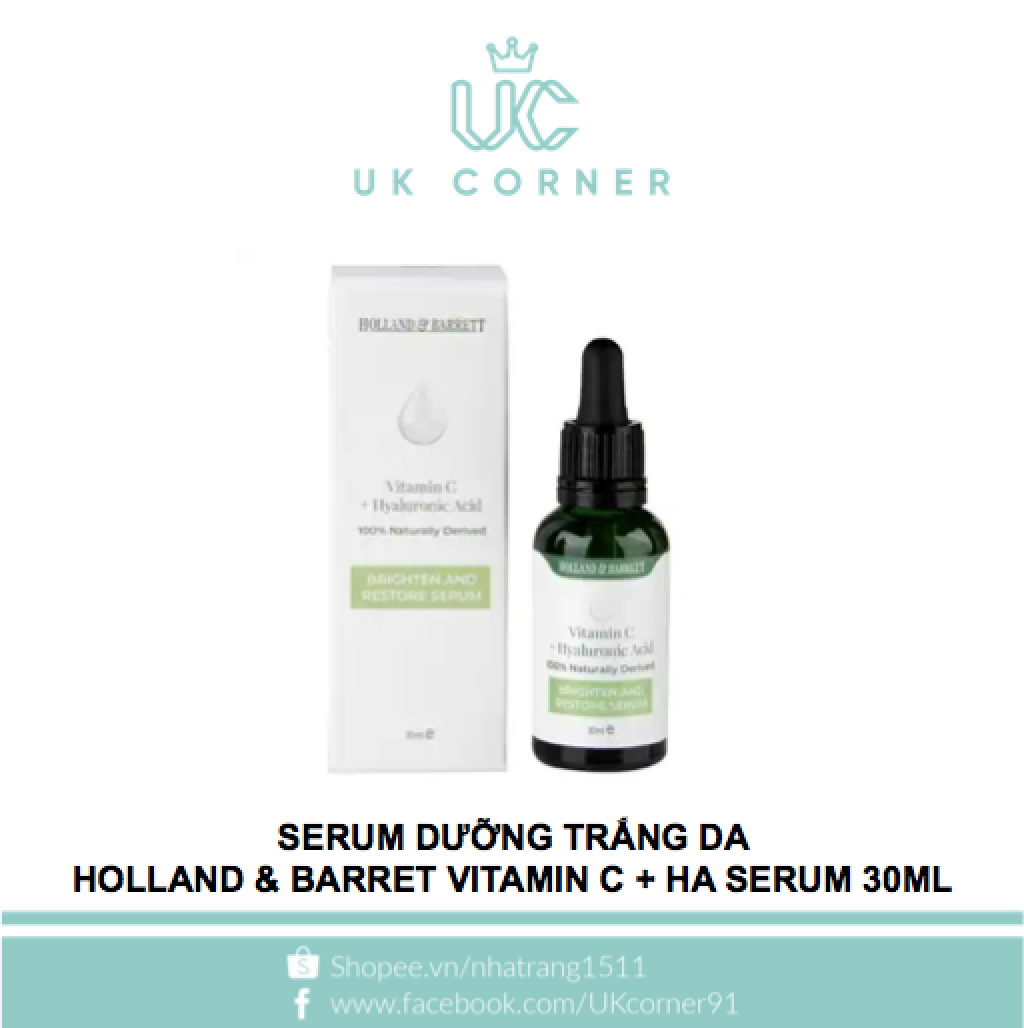 Holland & Barrett Vitamin C + HA serum 30ml UK Corner Store