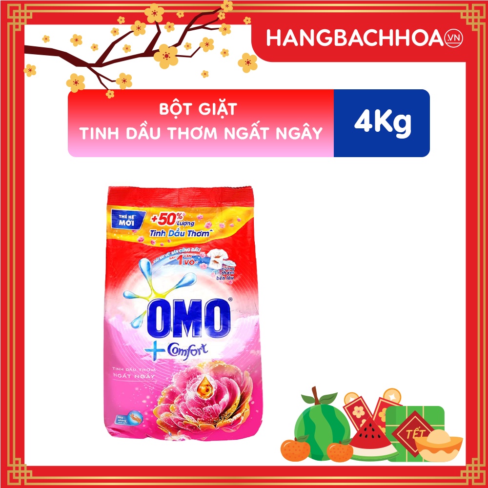 OMO Bột Giặt Quần Áo Comfort Hương Thơm Thần Kỳ 4.0kg Túi | CÔNG TY CỔ PHẦN HÀNG BÁCH HÓA Omo Bột Giặt Quần Áo Comfort Hương Thơm Thần Kỳ 4.0Kg Túi | Công Ty Cổ Phần Hàng Bách Hóa
