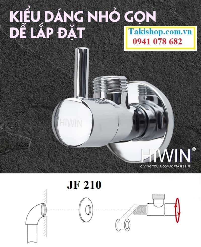  Cấu tạo và cách lắp van góc Hiwin JF 210
