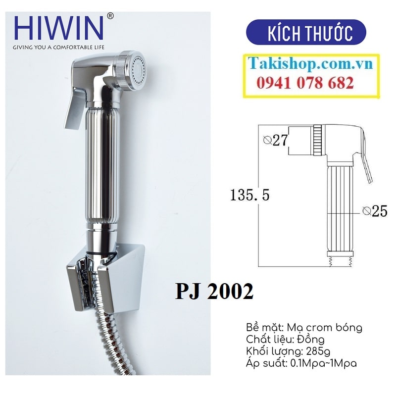 Cấu tạo dây vòi xịt Hiwin PJ 2002