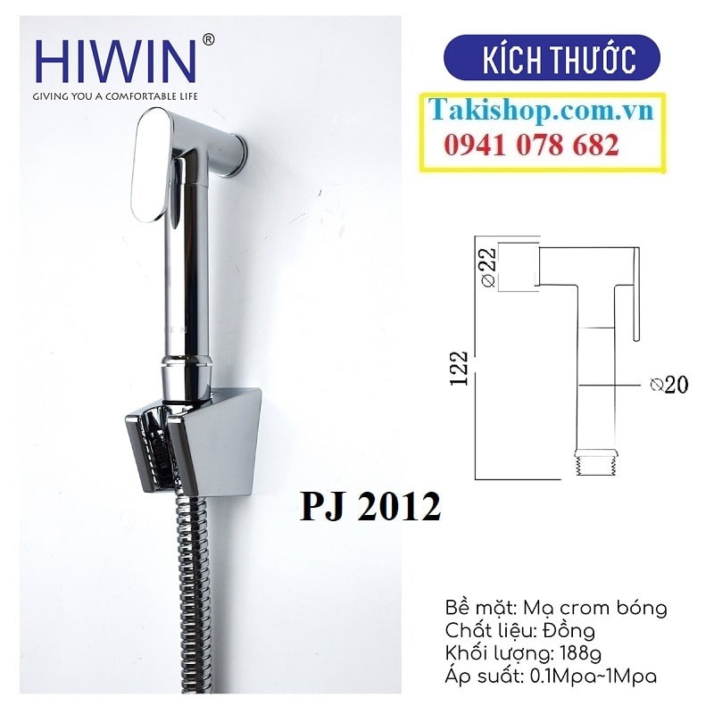 Cấu tạo dây vòi xịt Hiwin PJ 2012