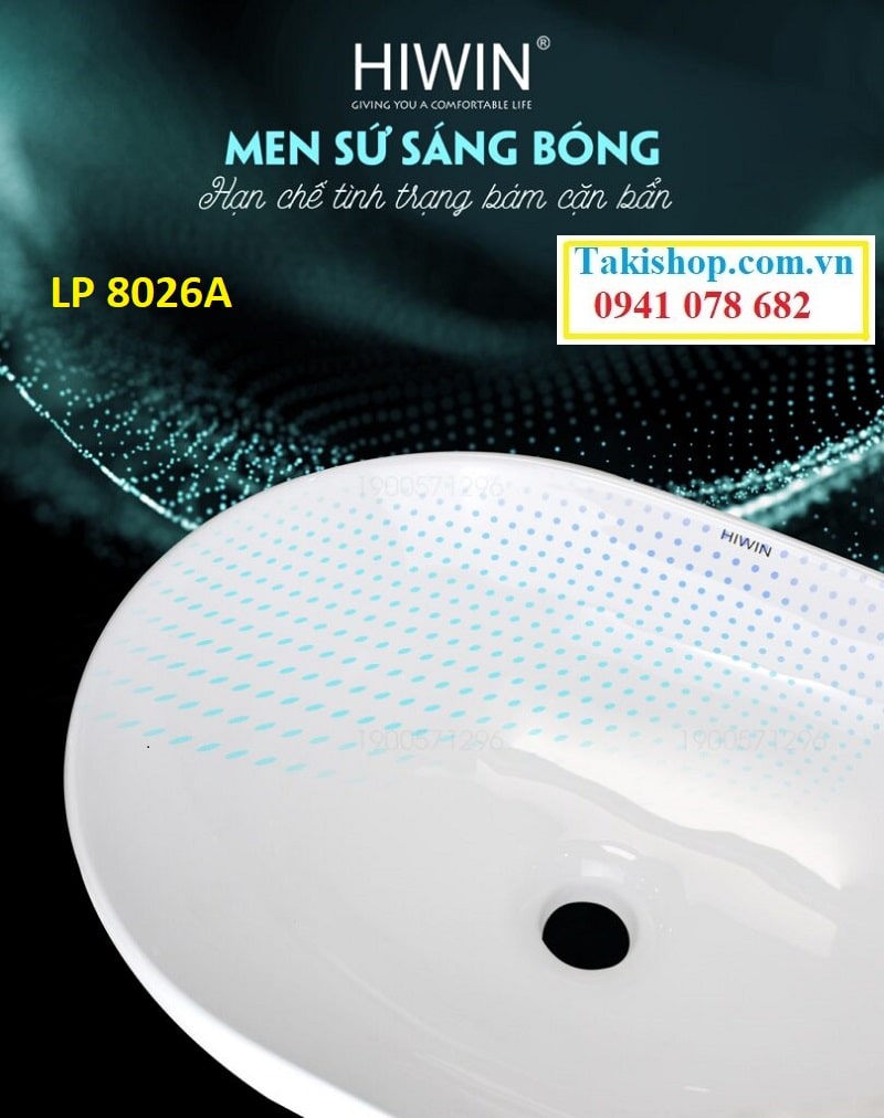 Hiwin LP 8026A với chất men sứ sáng bóng hạn chế bám bẩn