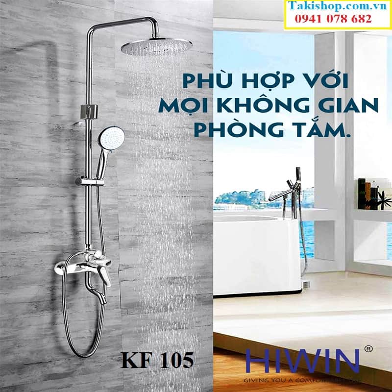 Cung cấp bộ sen vòi tắm cao cấp Hiwin KF 105 đẹp giá rẻ