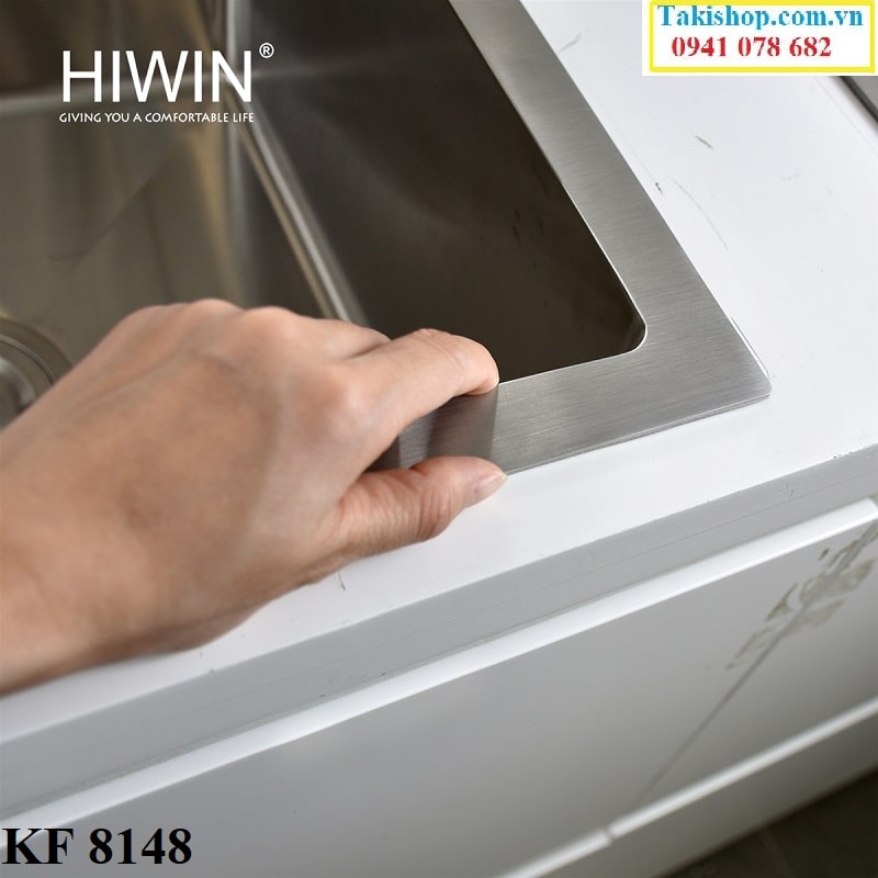 Cung cấp chậu rửa bát 2 hố inox 304 kf 8148 Hiwin rẻ đẹp