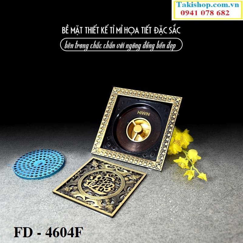 Cung cấp ga thoát sàn cao cấp ngăn mùi ngăn côn trùng Hiwin FD 4604F 