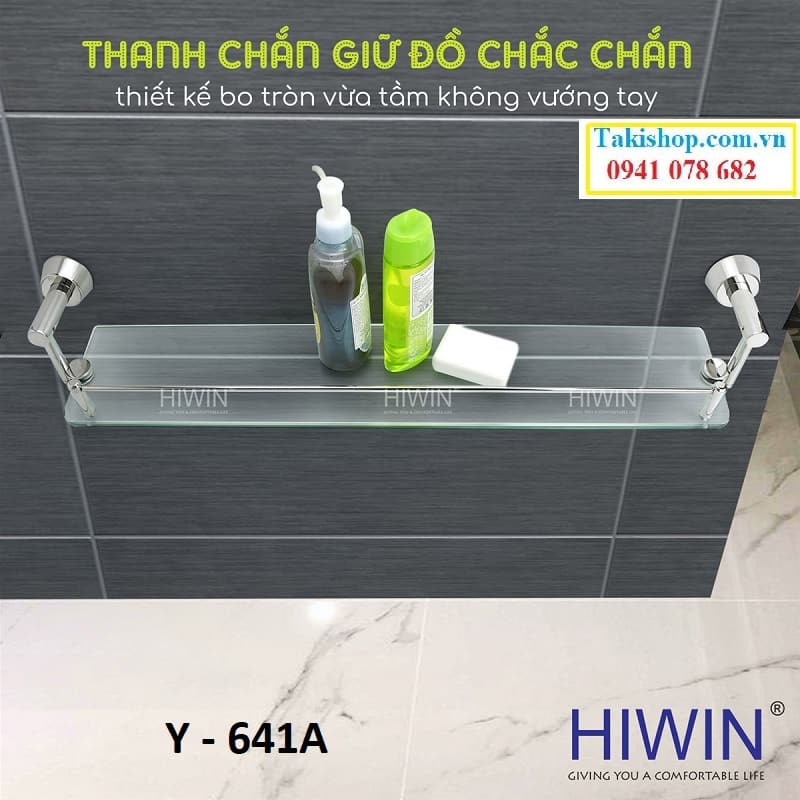 Cung cấp kệ kính đơn gương inox 304 cao cấp Hiwin Y-641A bền đẹp