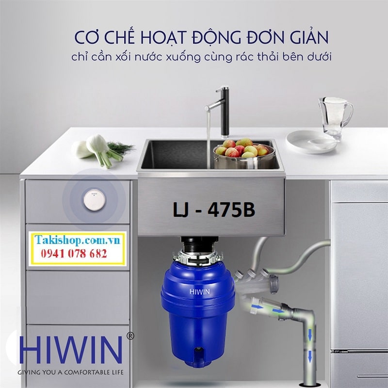 Cung cấp máy xử lý rác thải gia đình cao cấp Hiwin LJ - 475B công nghệ mới