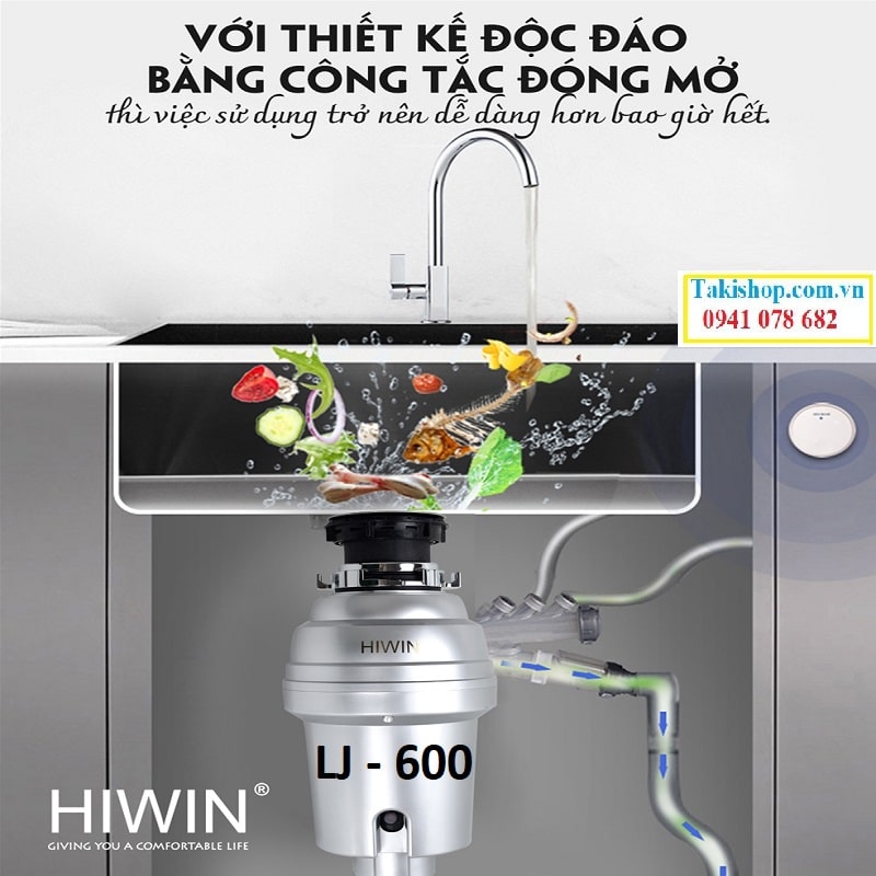 Cung cấp máy xử lý rác thải gia đình cao cấp Hiwin LJ - 600