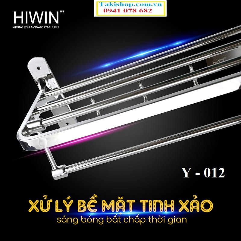 Giá treo khăn di động inox 304 đúc cao cấp Hiwin Y-012 bền đẹp