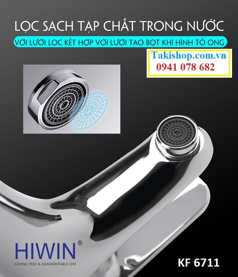 Hiwin KF 6711 có lưới lọc tạo bọt