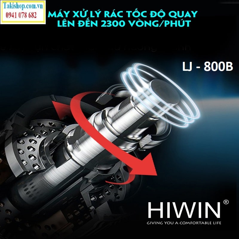 Hiwin LJ-800B máy xử lý rác thải gia đình công nghệ mới