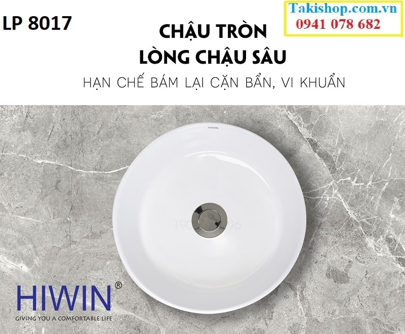 Hiwin LP 8017 men sứ cao cấp hạn chế bám bẩn