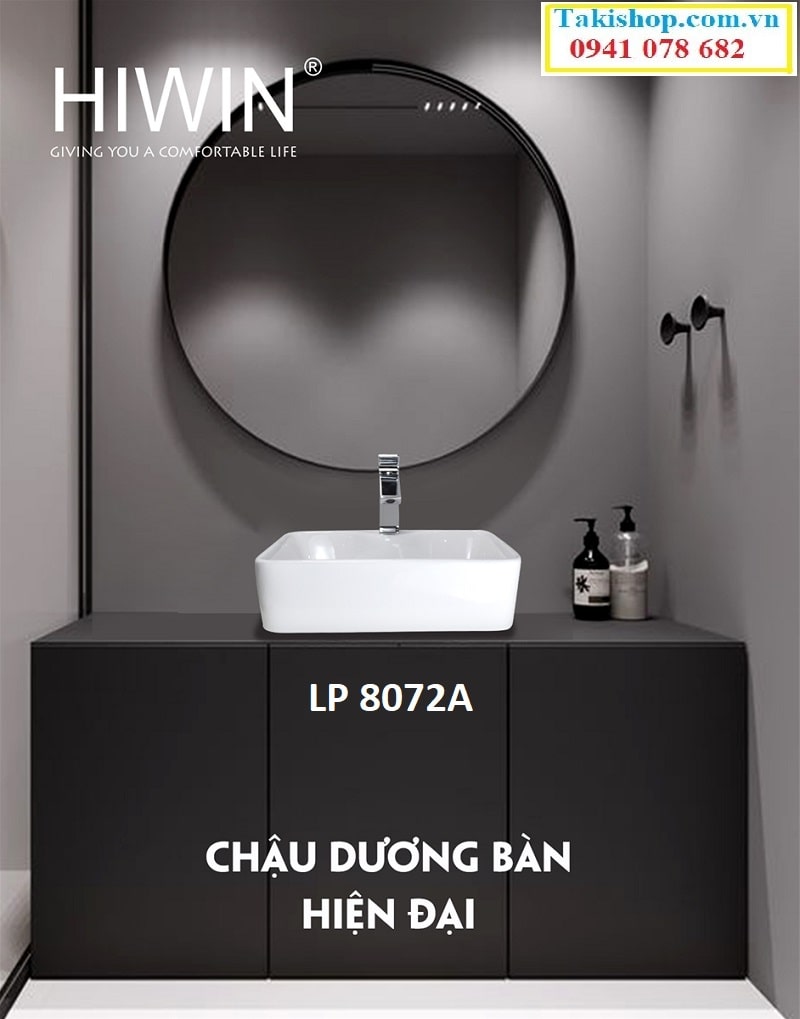 Hiwin LP 8072A chậu lavabo dương bàn hiện đại