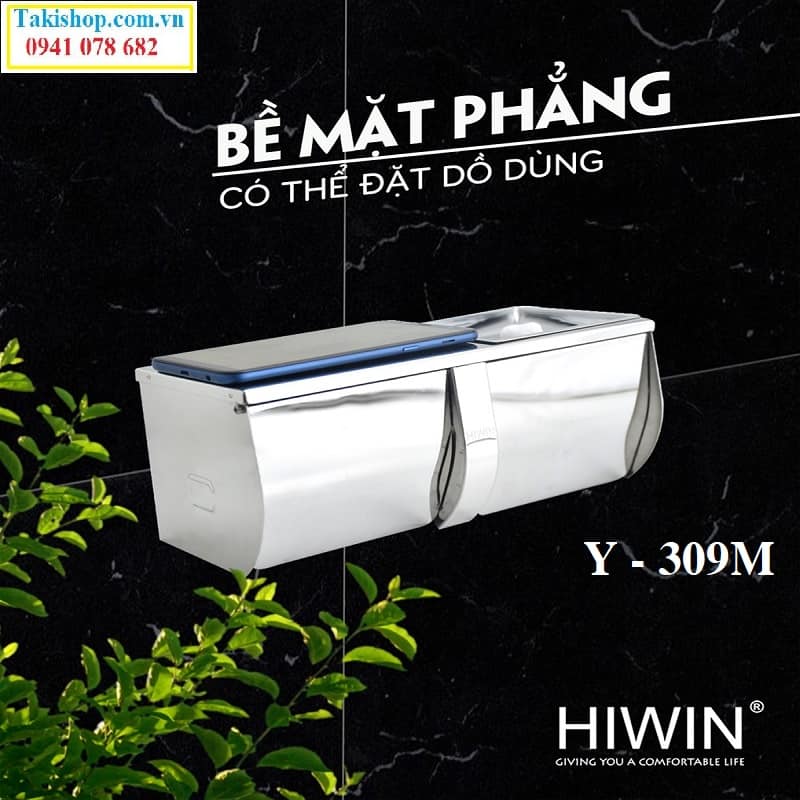 Lô giấy đôi inox 304 cao cấp Hiwin Y - 309M bền đẹp