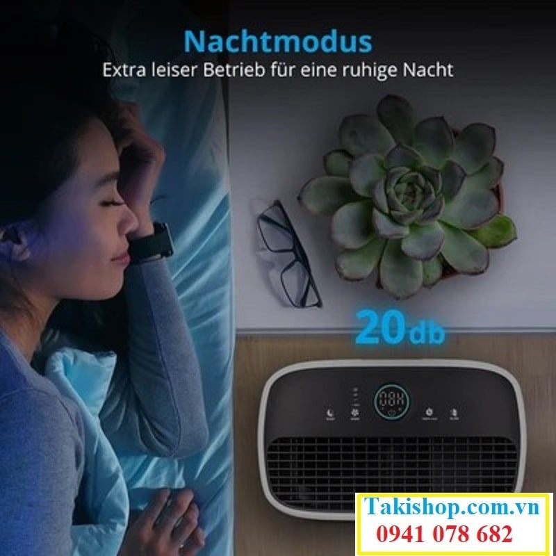 Máy lọc không khí MD 10444 chạy êm, yên tĩnh 