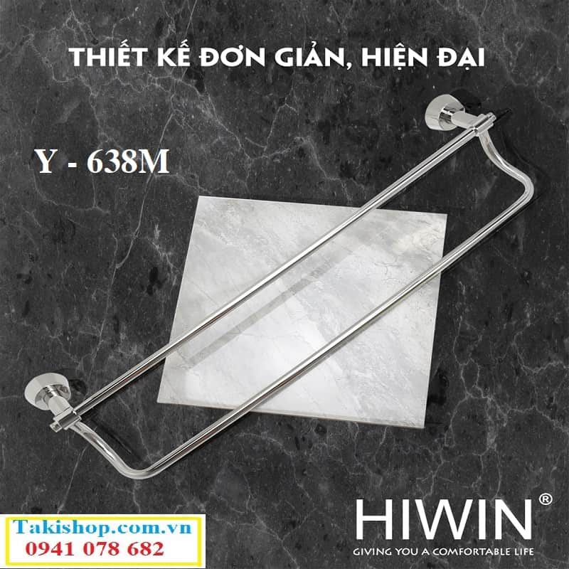 Thanh vắt khăn đôi inox 304 cao cấp Hiwin Y-638M