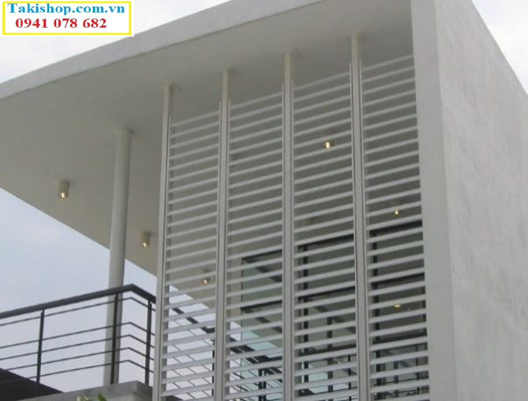 THI CÔNG LẮP ĐẶT LAM NHÔM CHẮN NẮNG HÌNH LÁ LIỄU RẺ ĐẸP TẠI HÀ NỘI