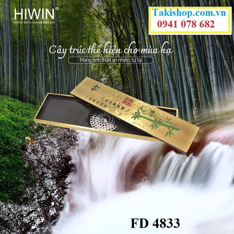 Thoát sàn Hiwin FD 4833 đẹp, tinh tế chống mùi hôi tuyệt đối