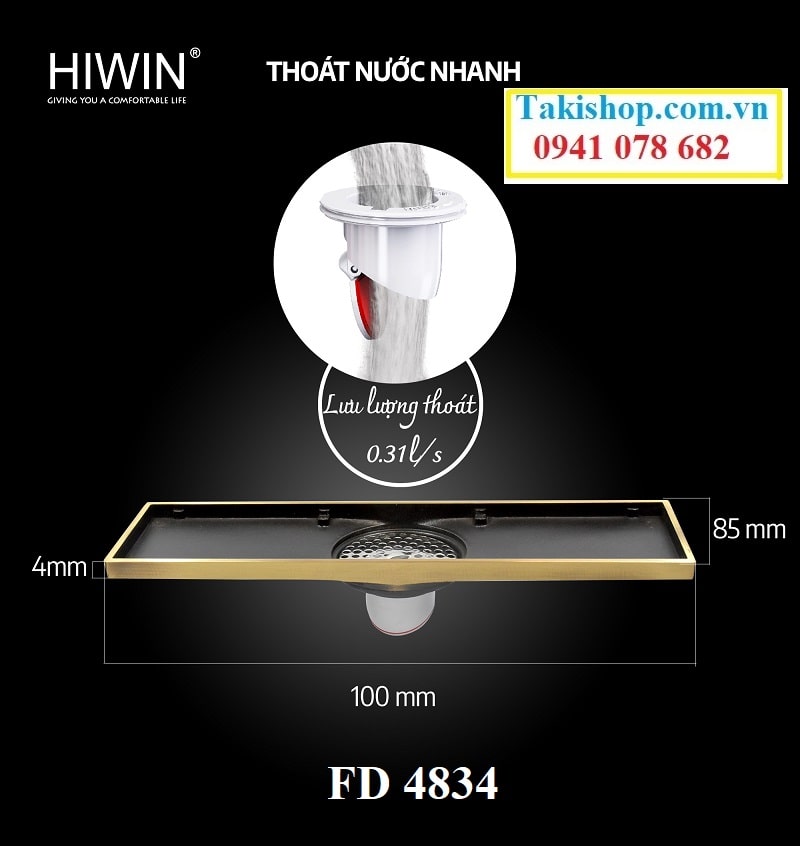 Thoát sàn ngăn mùi đồng giả cổ FD- 4834