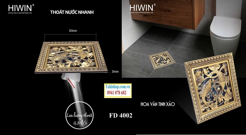 Thoát sàn Hiwin FD 4002 đẹp, tinh tế