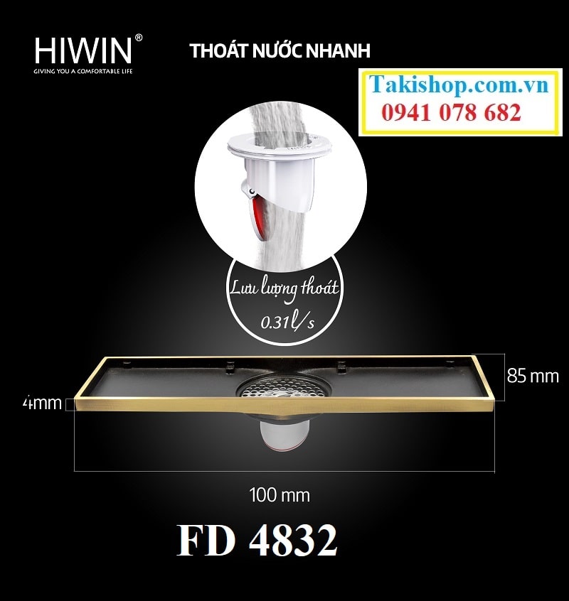 Thoát sàn ngăn mùi đồng giả cổ FD- 4832